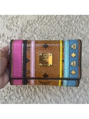 𝓜𝓒𝓜 Multicolor Leather Wallet